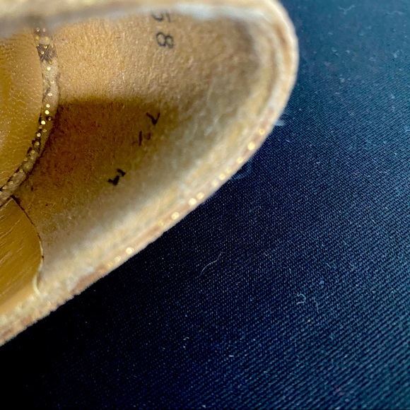 Stuart Weitzman Hurdle Peep Toe Wedge Sandal - Picture 9 of 11